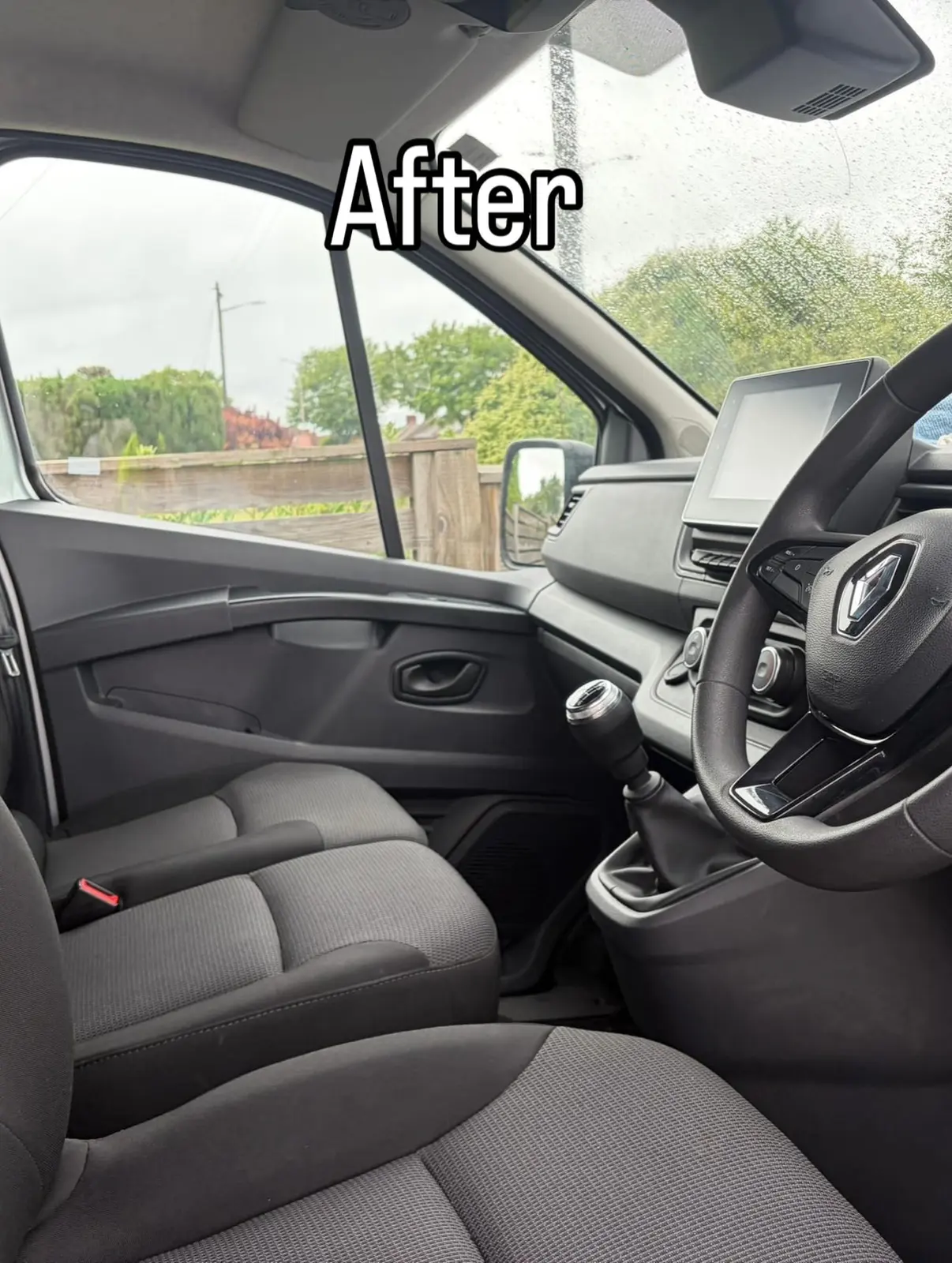 Van cab restored to a like-new finish