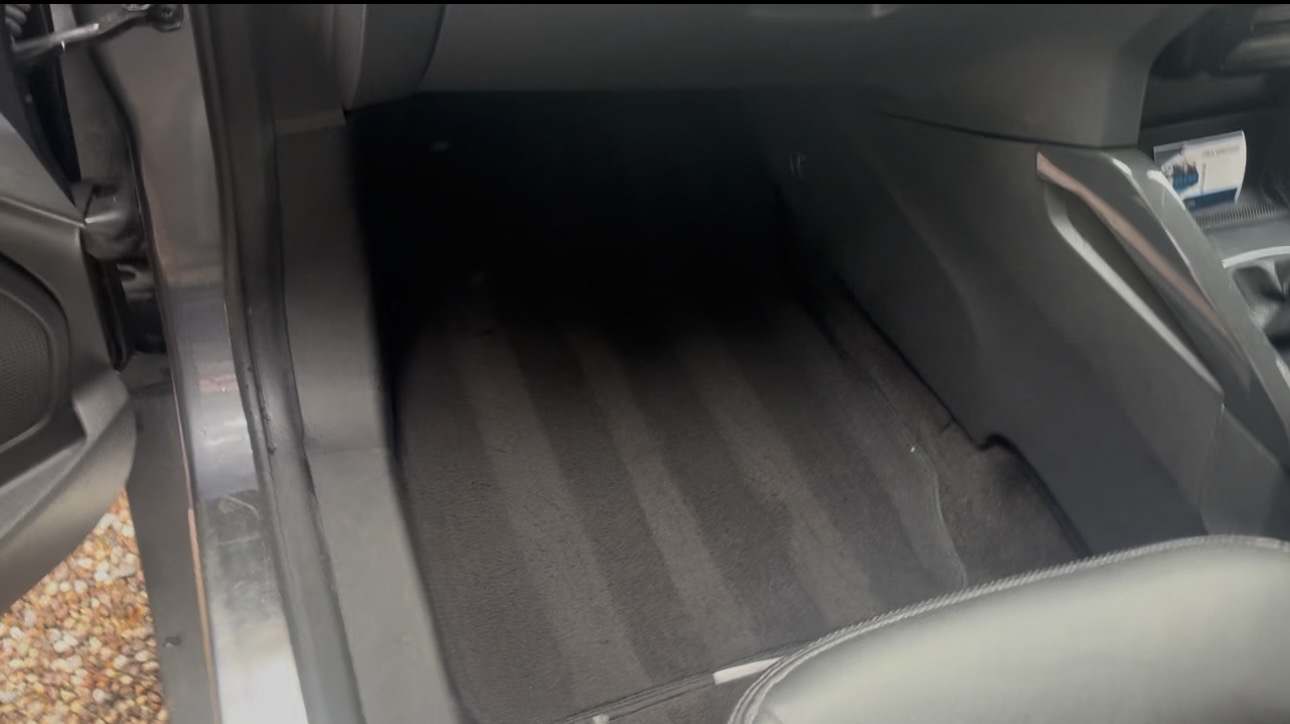 Van carpet deep cleaned with fresh pile lines